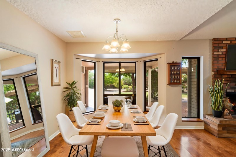 Virtually Staged Dining Room