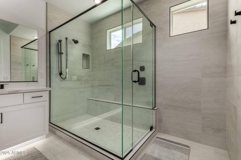Glass-Enclosed Walk-In Shower