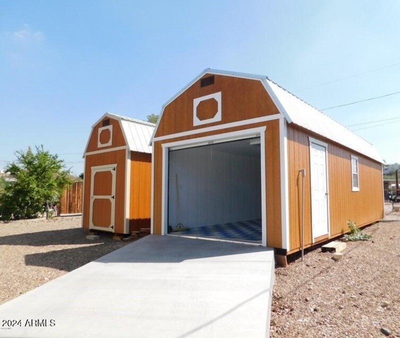 Garage and one shed