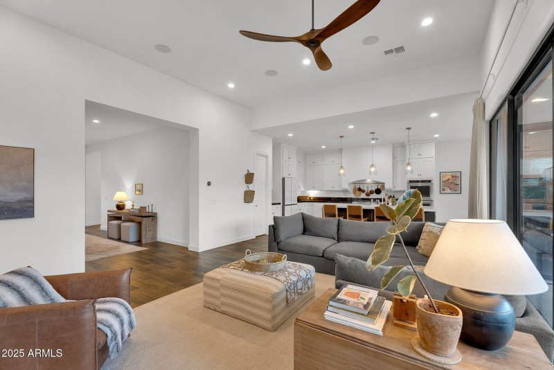 Great Room + Entry + Kitchen View