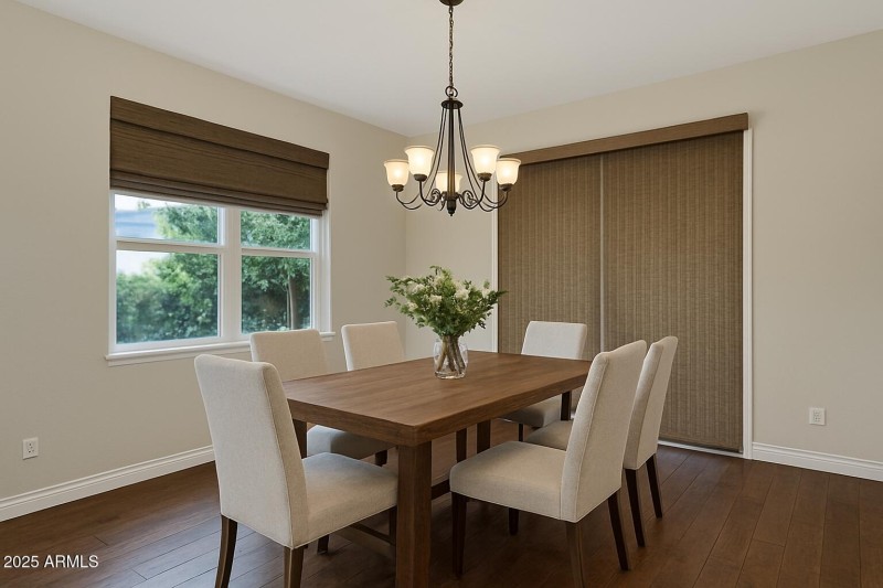 Dining Room Staged