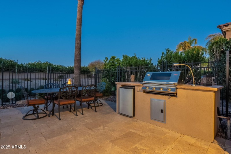 Built-in BBQ