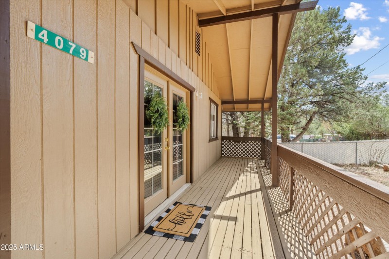Covered front patio