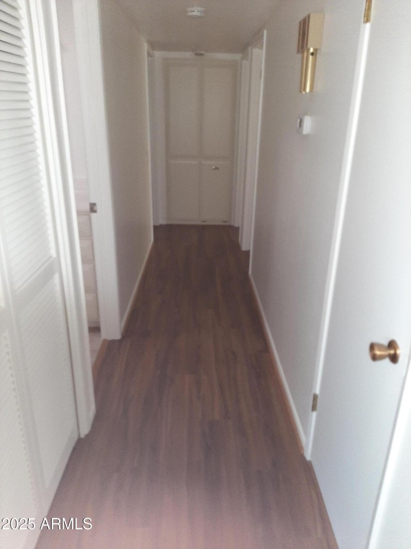 large linen closet and coat closet
