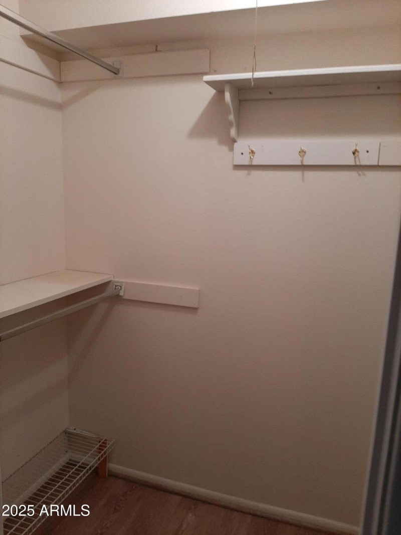walk-in closets in 2 bedrooms