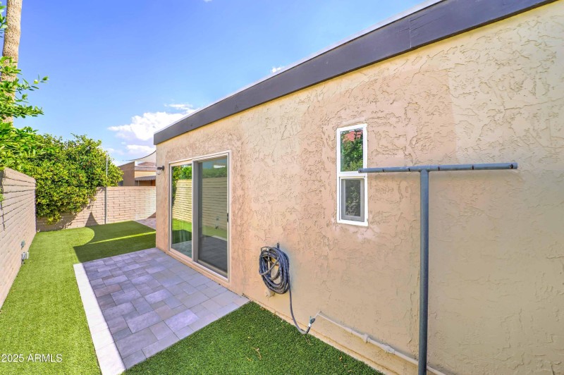 Back view of home