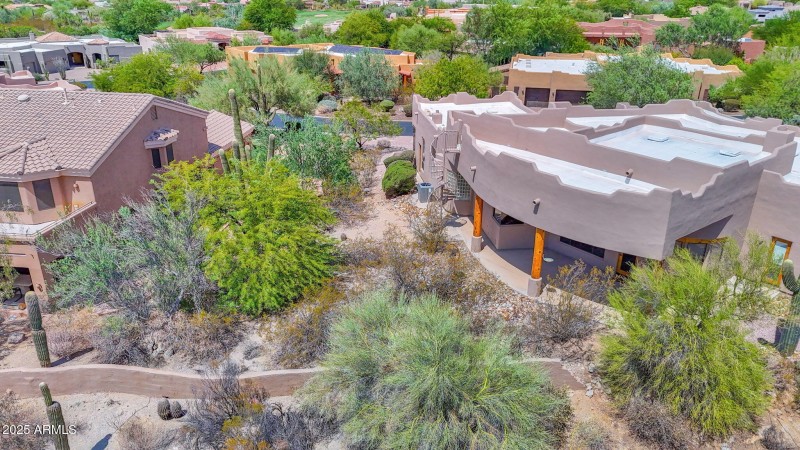 aerial looking north