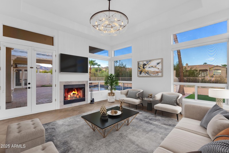 Virtually Staged Family Room