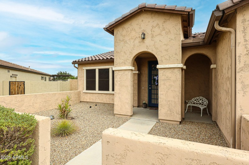 Enclosed Front Courtyard