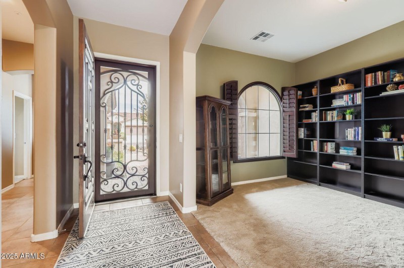 Front secure screen door