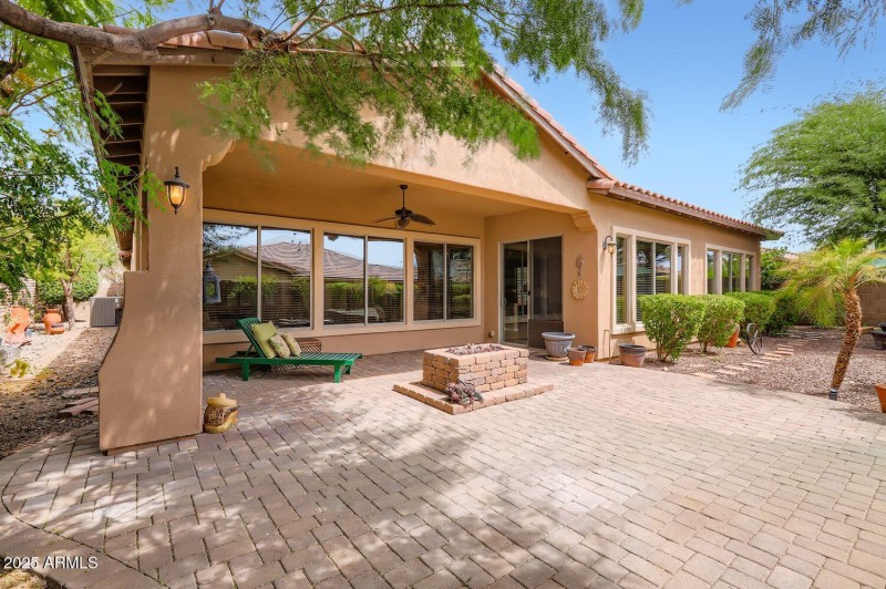 Serene patio on corner lot