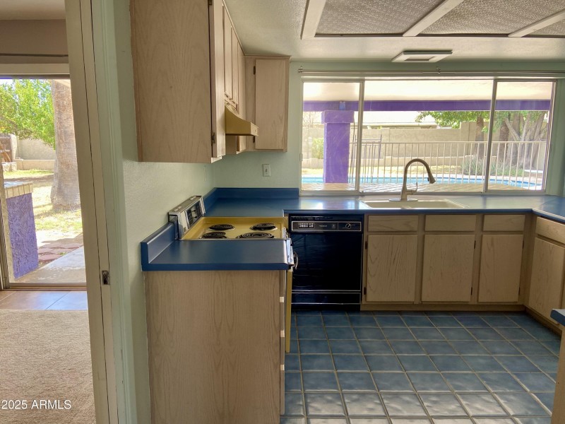 Kitchen View w/ Family Room on Left