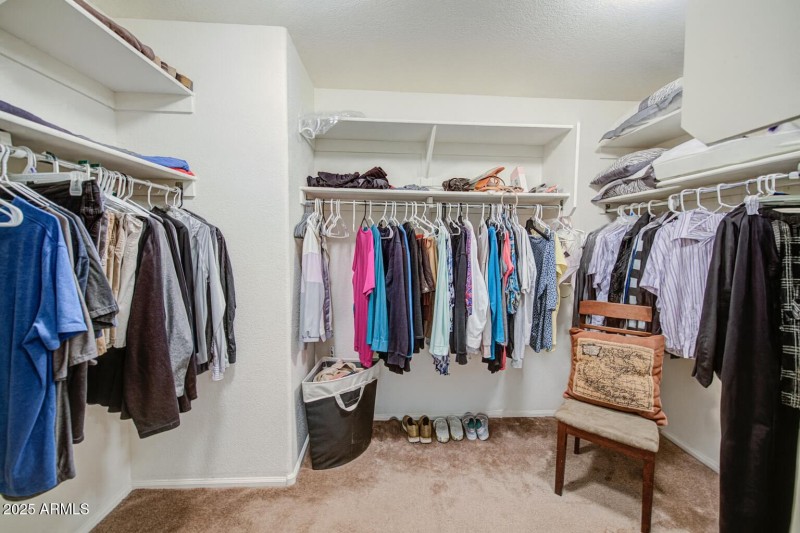 Primary closet