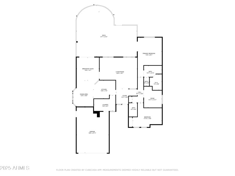 2D Floor Plan for 3394 North Hogan Drive