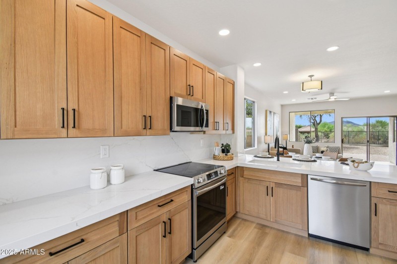 Brand new cabinets and counters