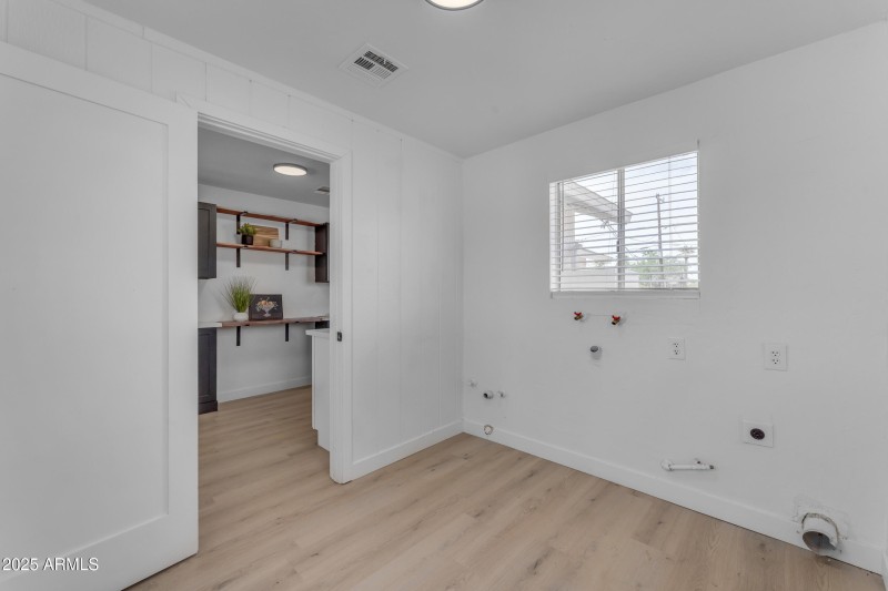 Laundry right off the kitchen