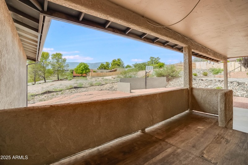 Rear Balcony