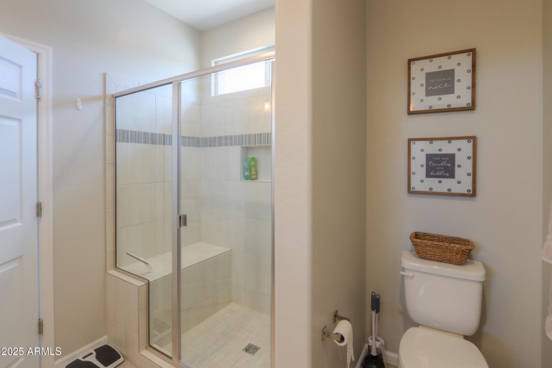 Master tiled shower