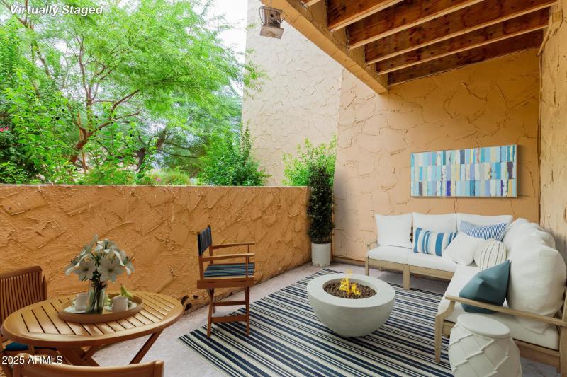 Oversized patio and rear yard