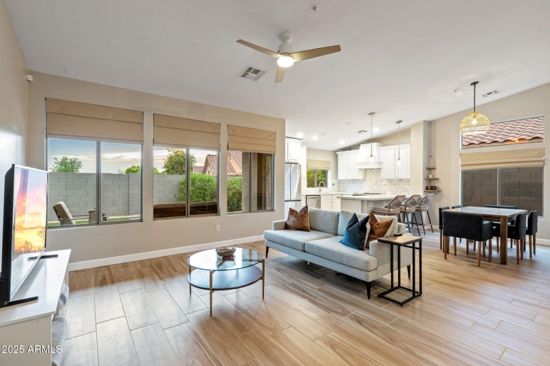 Great Room Opens to Kitchen