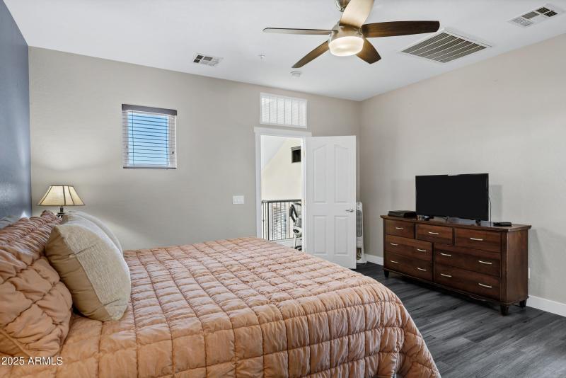 Third level primary bedroom