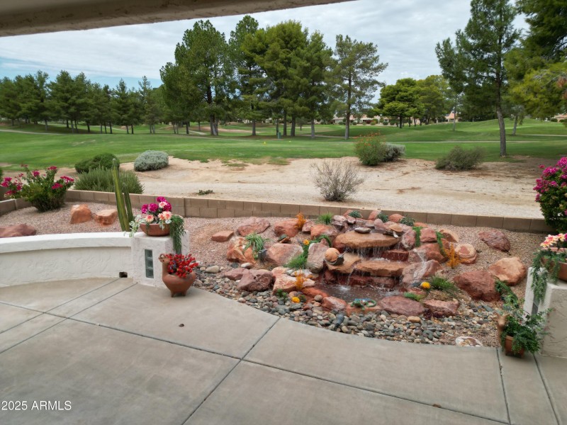 Water Feature and Fairway Views