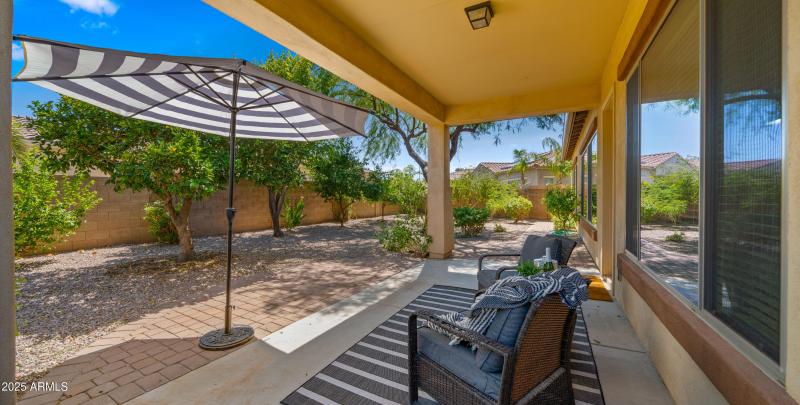 Large Patio in Backyard