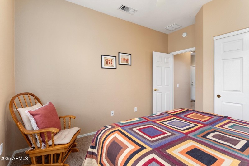 Bedroom 2 at back of the home