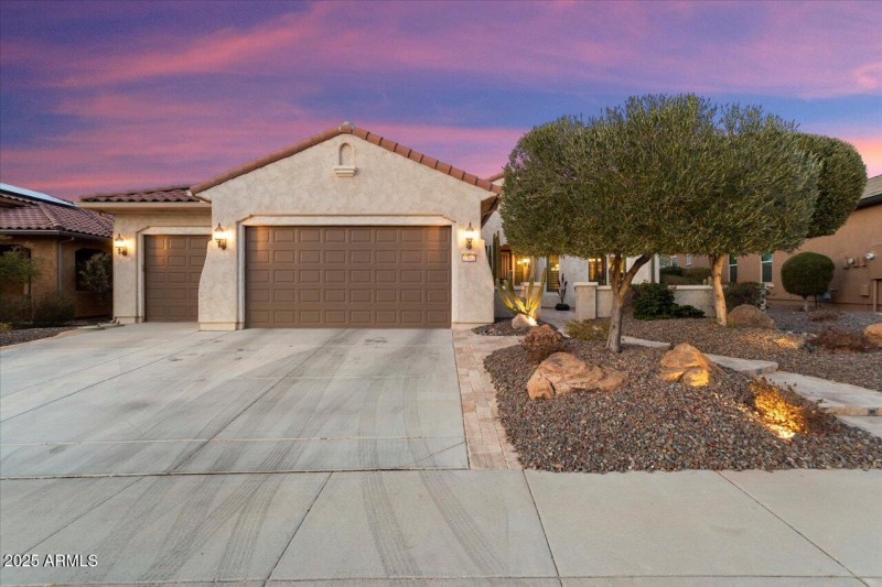 Front of Home at night