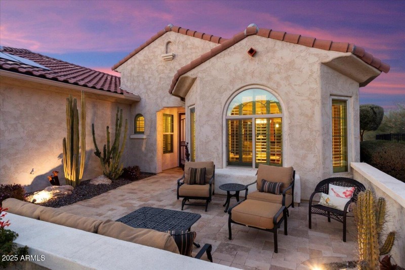 Front Courtyard at night