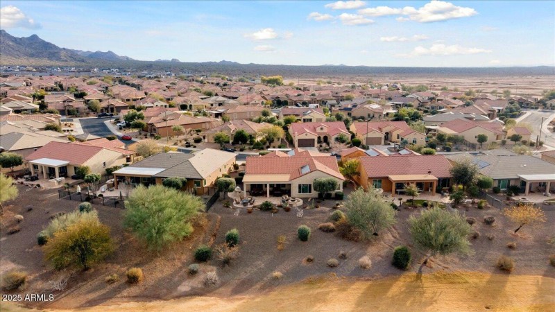 Aerial of Back of Home