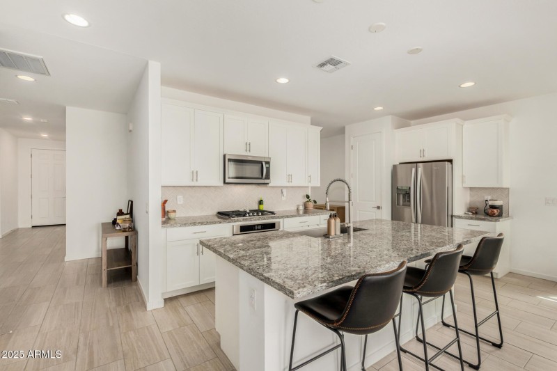 Huge island with seating