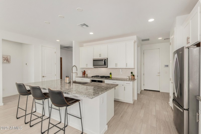 Modern open concept kitchen