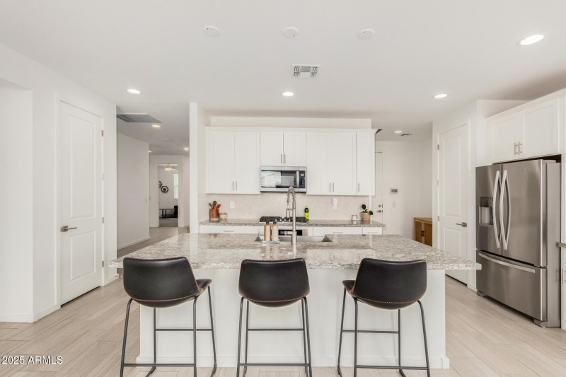 Kitchen is open concept