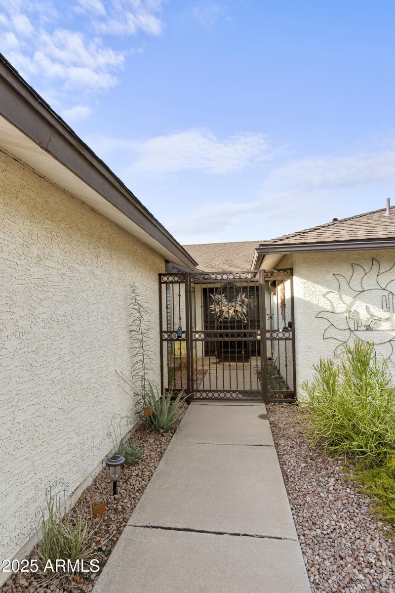 Walkway to entry