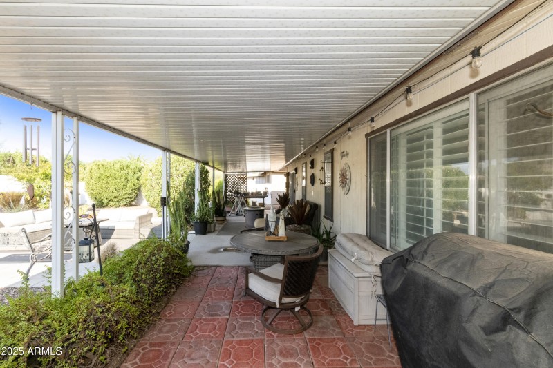 Covered patio