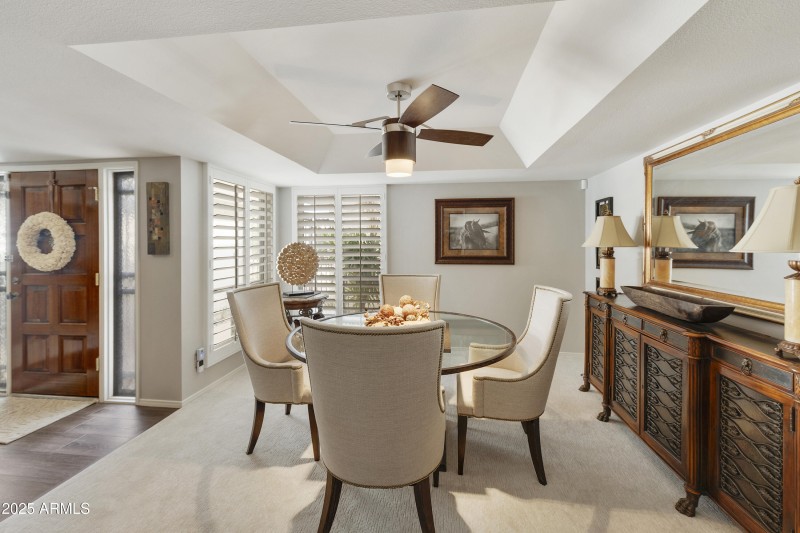 Dining off entry