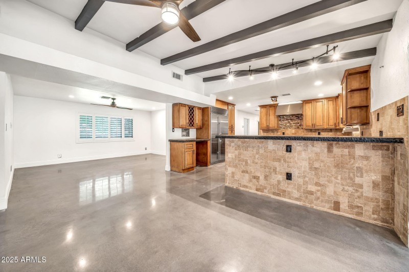 Kitchen & Front Room View