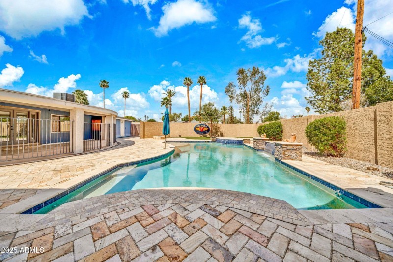 Pool View from the Outdoor Kitchen Area