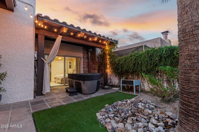 Rear of Home - Hot Tub