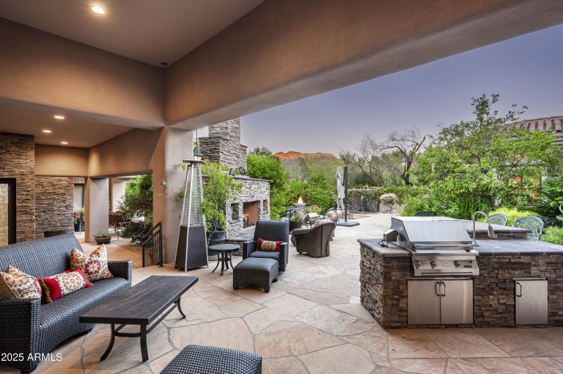 Large covered patio
