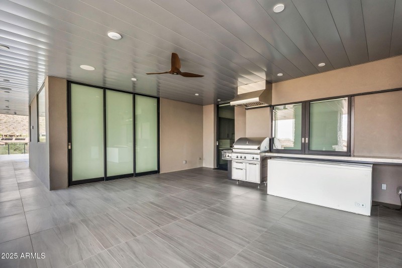 Covered Patio Kitchen