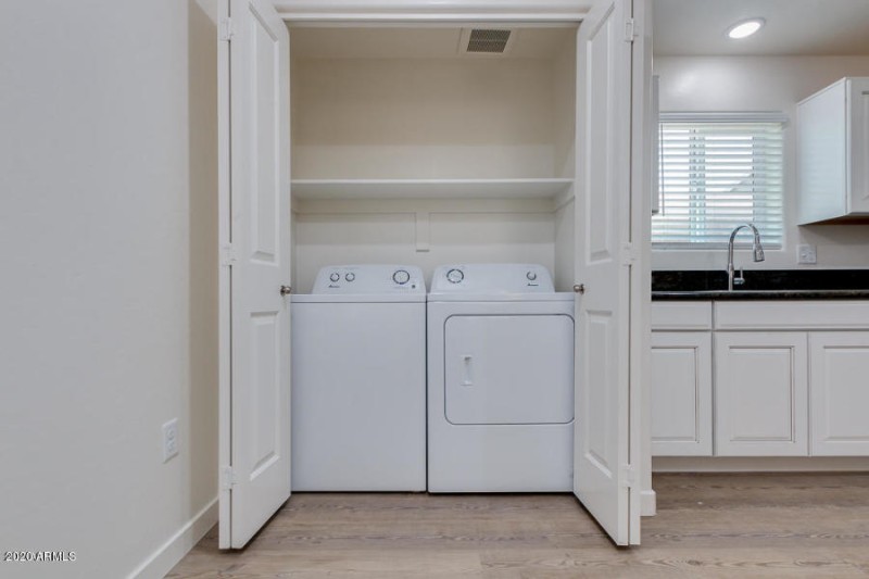 NICE SIZE WASHER AND DRYERS IN EACH UNIT