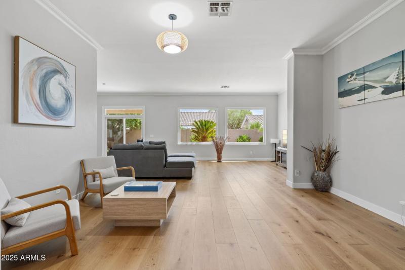 Living and family rooms