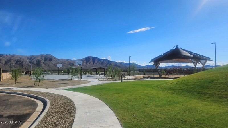 Large Park Basketball-playground