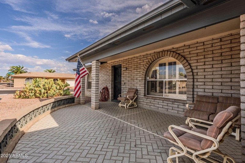 Expanded patio