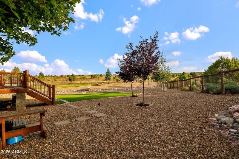 BACK YARD VIEW