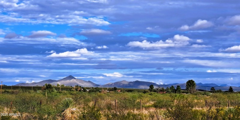 Looking east