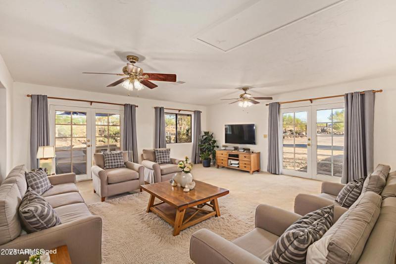 Family room v staged