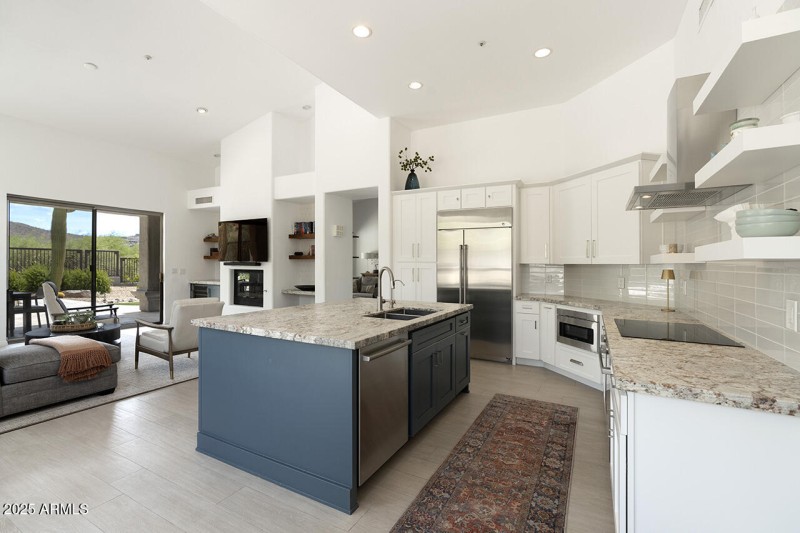 Kitchen Open to Family Room